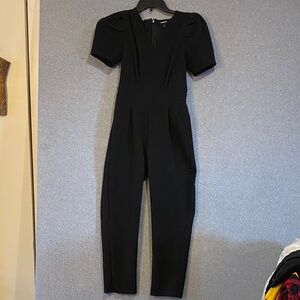 Express Black Short Sleeve Jumpsuit